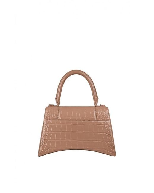 Balenciaga Brown Hourglass Handbag