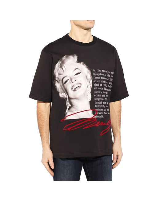 Dolce & Gabbana Marilyn Monroe T-Shirt in Black für Herren