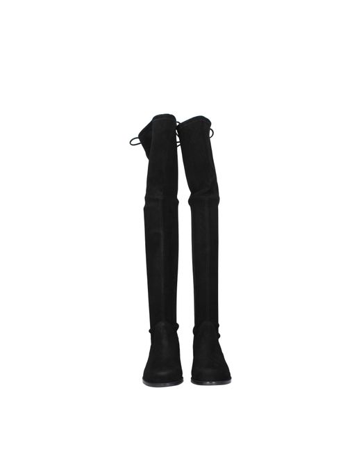 Stuart Weitzman Black Boots Suede for men