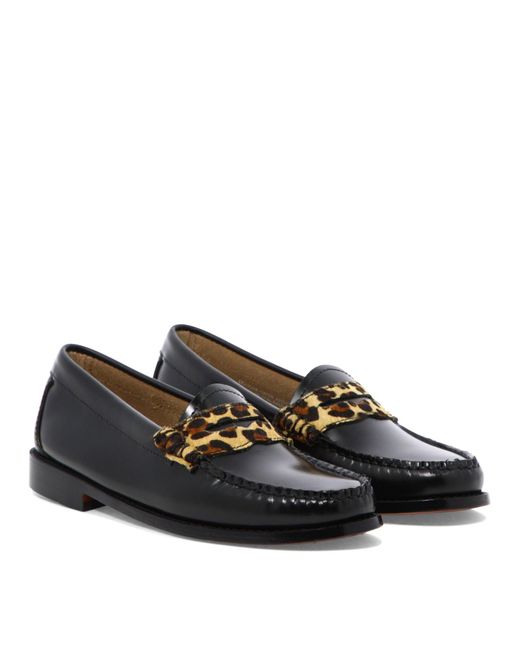 G.H.BASS Black G.hbass & Coweejuns Penny Loafers