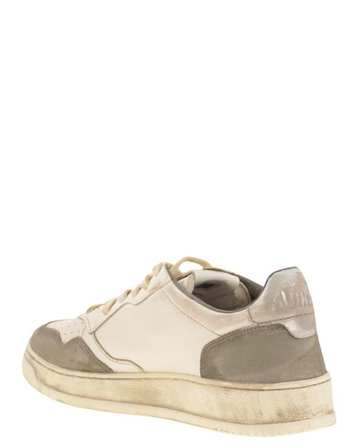Autry Super Vintage Leder -Turnschuhe in Multicolor für Herren