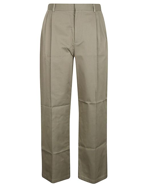 Loewe Gray Cotton Trousers for men