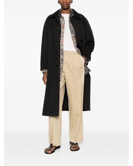 DUNST Black Cotton Blend Coat