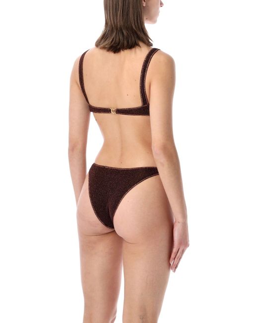 Oseree Multicolor Oséree Swimwear Lumière Lurex Balconette Bikini