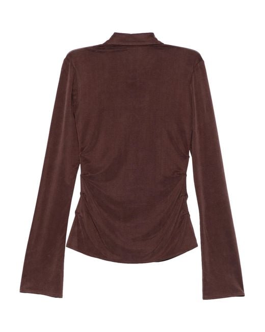AVAVAV Black Pleated Shirt