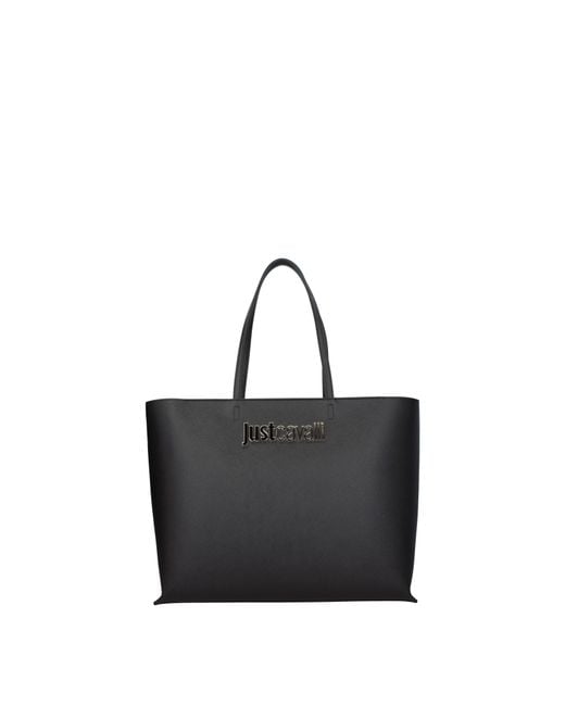 Just Cavalli Black Shoulder Bags Polyester