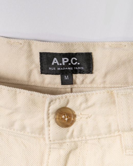 A.P.C. Shorts Beige in het Natural voor heren