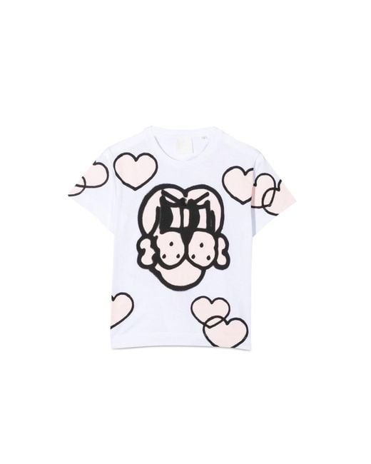 Givenchy White Hearts T -Shirt