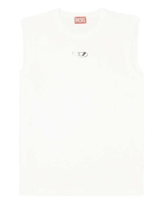 DIESEL White T-Shirt Bisco-Iod