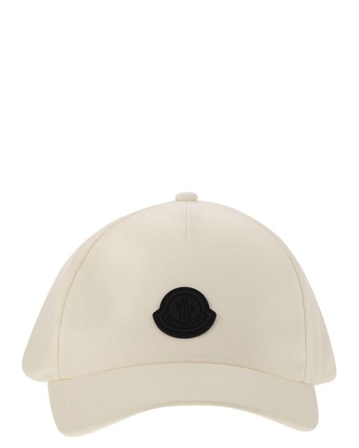 Moncler Natural Cotton Gabardine Baseball Cap for men