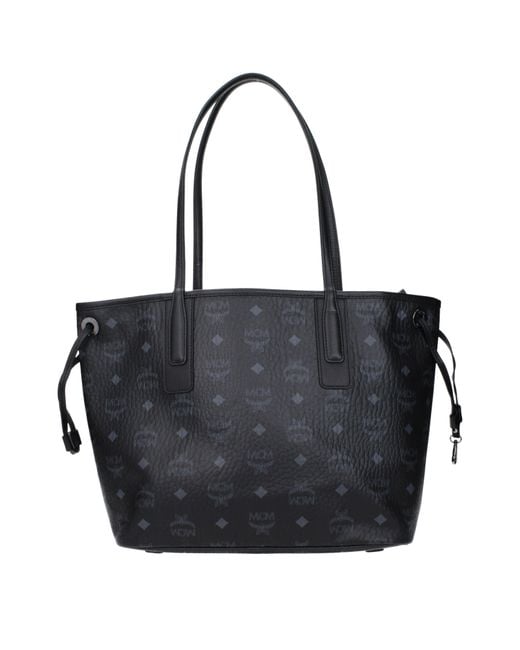 MCM Black Borse A Spalla Donna Pelle Nero