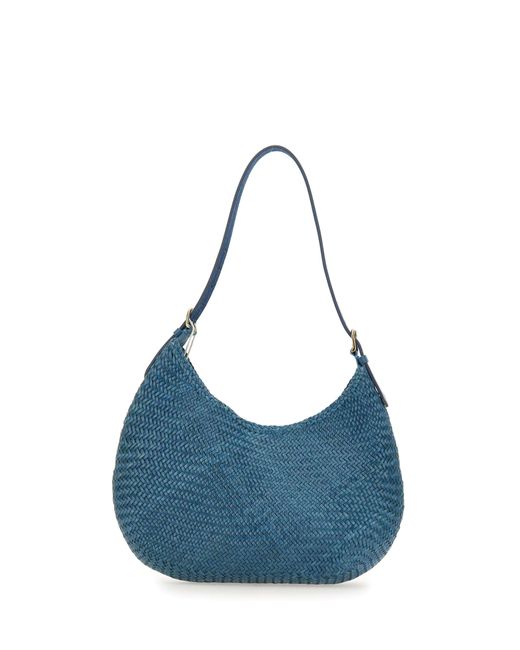 Dragon Diffusion Blue Mezza Luna Octanium Shoulder Bag