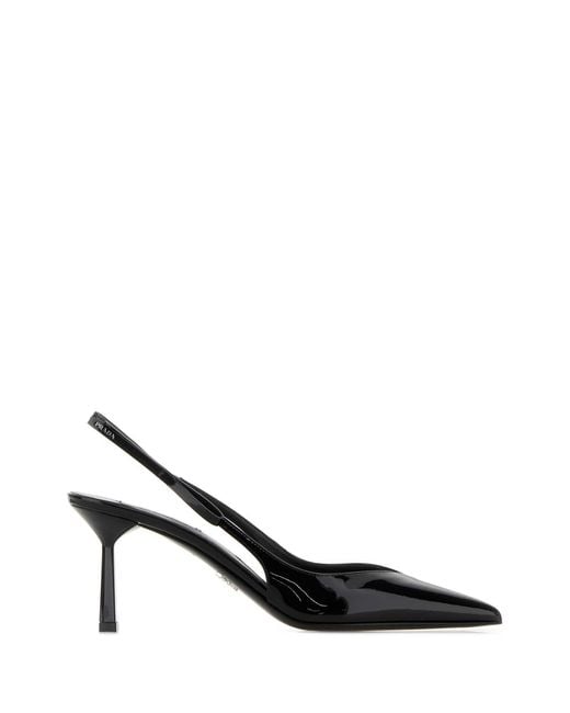 Prada Black Leather Pumps