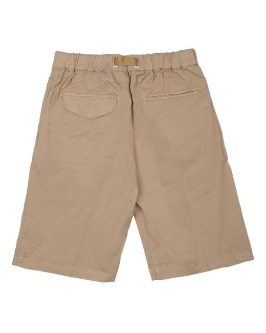 White Sand Natural Mini Shorts for men