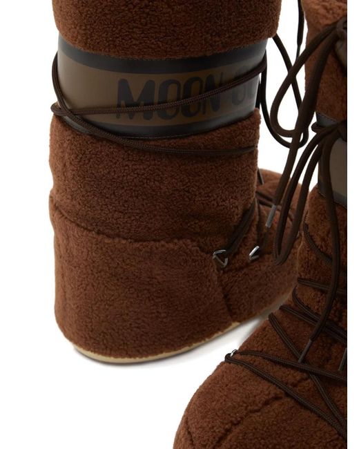 Moon Boot Brown Damenstiefel Mit Fellfutter