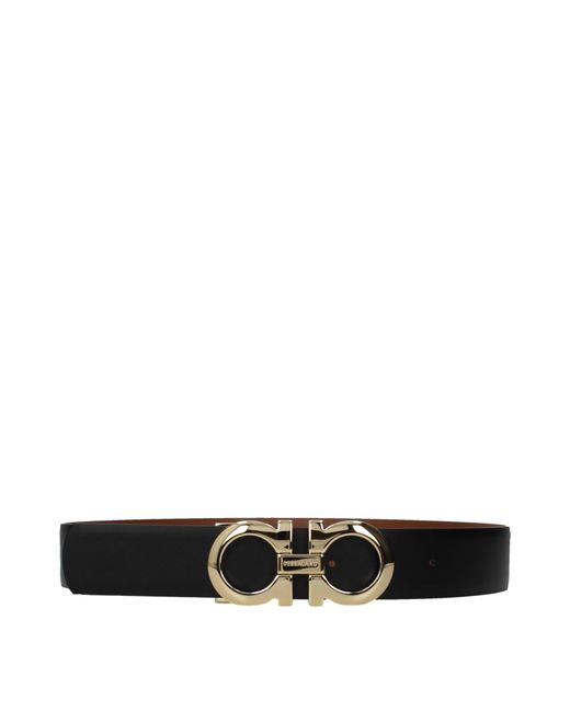 Ferragamo Brown Leather Belts
