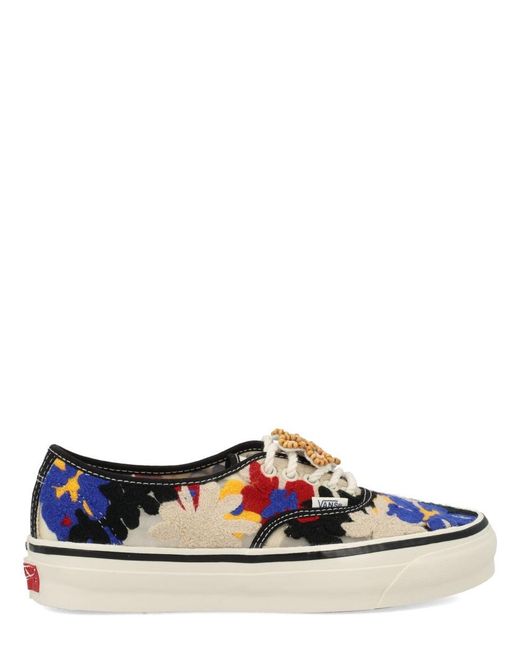Vans White Multicolour Textile Sneakers