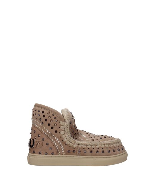 Mou Brown Stivaletti Eskimo Donna Camoscio/Viola for men