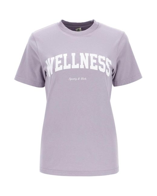 Sportliches & reiches T -Shirt mit Druck Sporty & Rich de color Purple