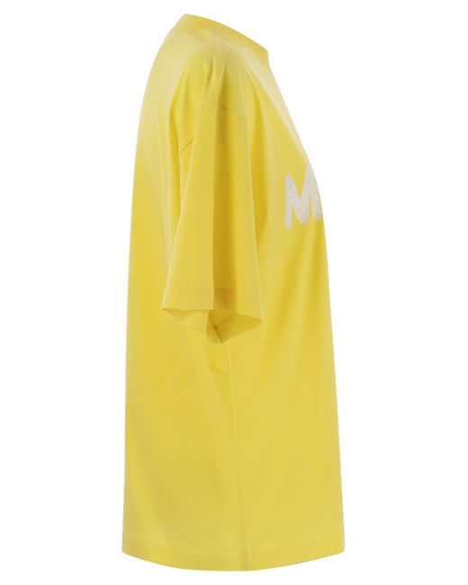 Marni Yellow Cotton Jersey T -Shirt mit -Druck