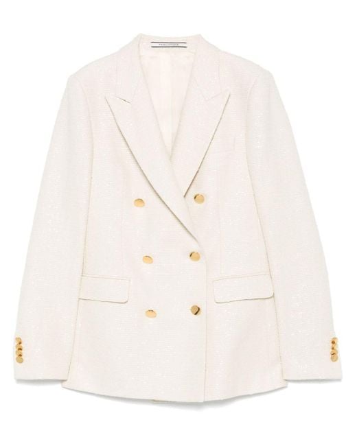 Tagliatore Natural Cotton Blend Double-Breasted Jacket