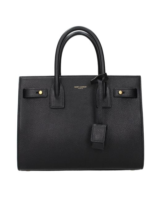 Saint Laurent Black Handbag Leather