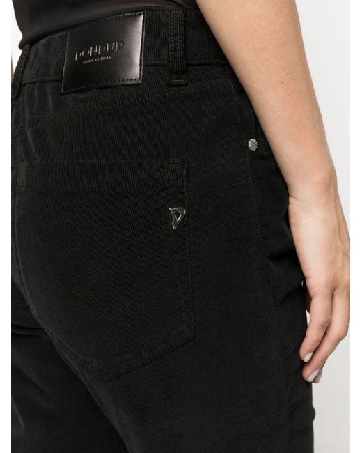 Dondup Cropped Broek in het Black