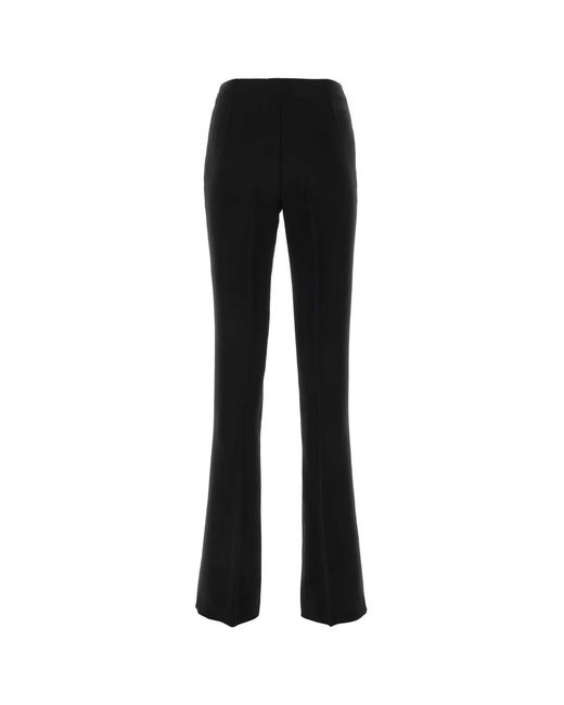 Ferragamo Black Crepe Pant Viscose