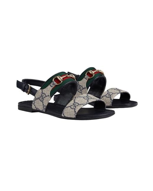 Gucci Black Sandals With Logo