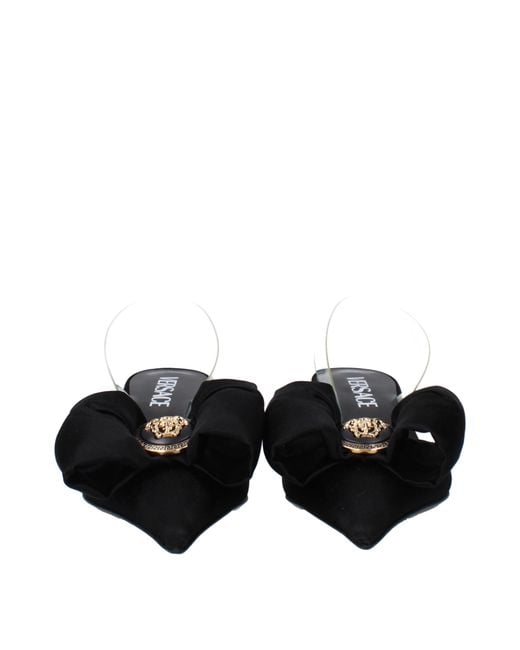 Versace Black Alia Slingback Heels