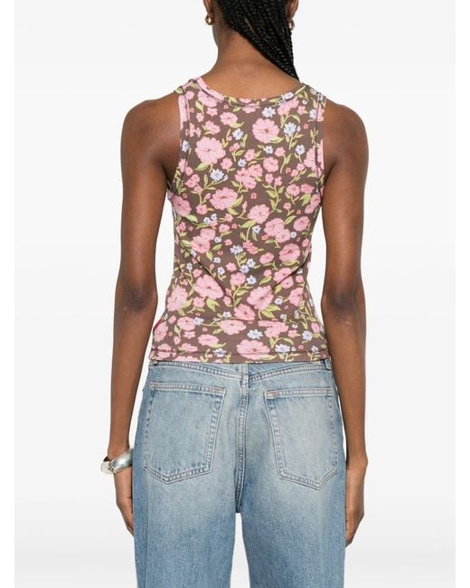 DIESEL Pink T-Fiore Top