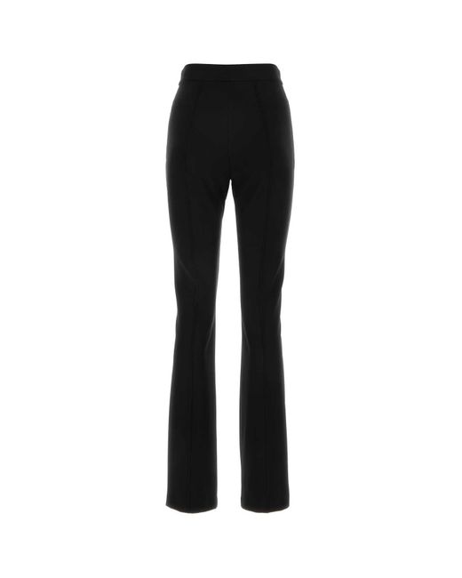 Max Mara Black Viscose Blend Lari Pant