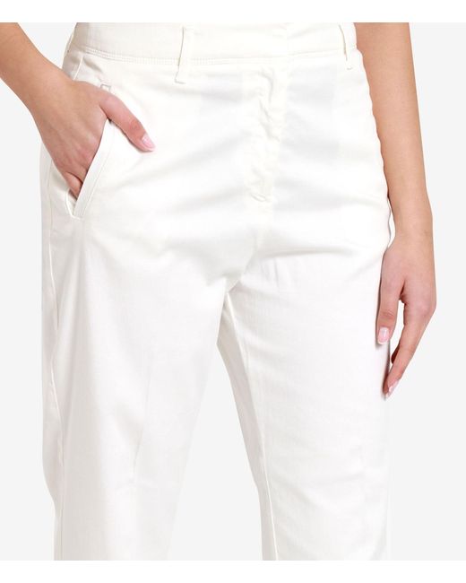 Cruna White Trousers
