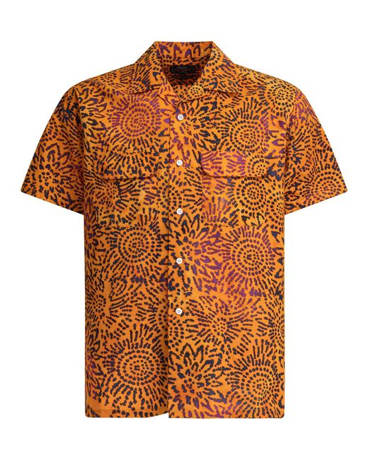 Beams Plus Stralen Plus Shirts in het Orange voor heren