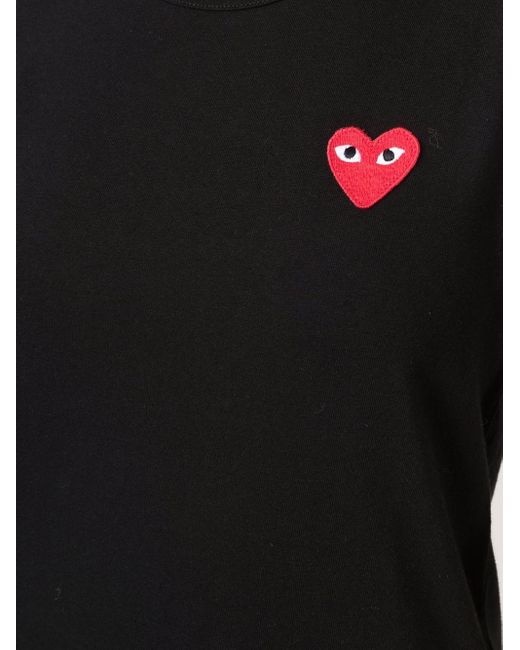 Comme des Garçons Black Logo Cotton T Shirt for men