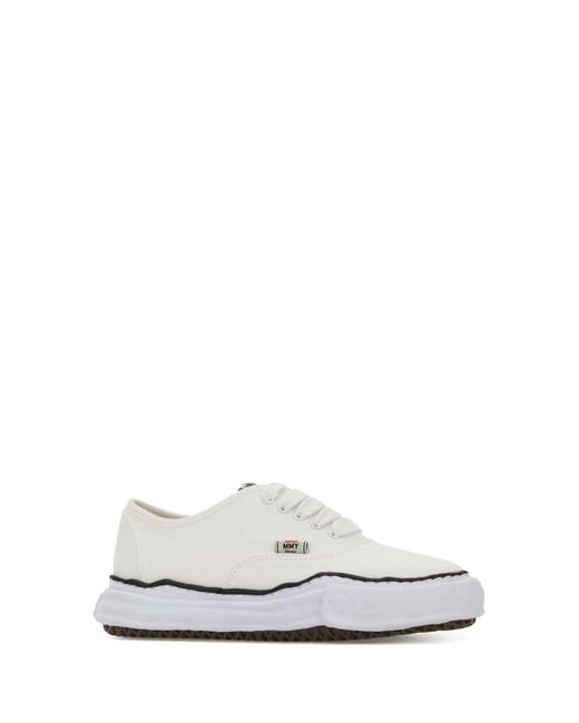 Maison Mihara Yasuhiro White Baker Original Sole Canvas Low-Top Sneaker