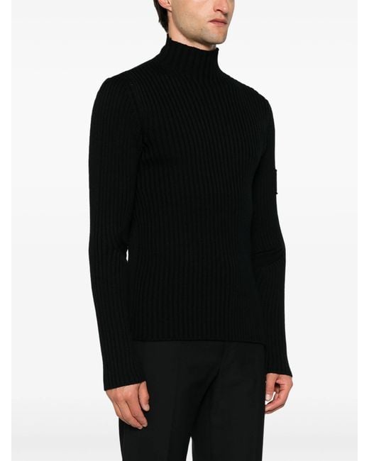 Prada Black Logo Lettering Sweater for men