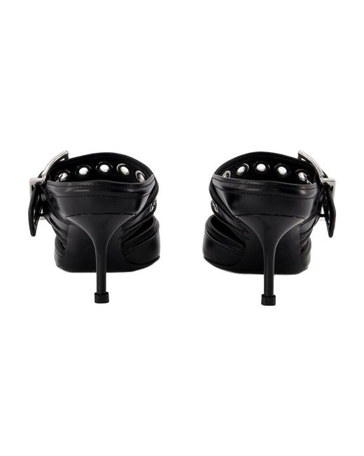 Alexander McQueen Black Oversized Sandals