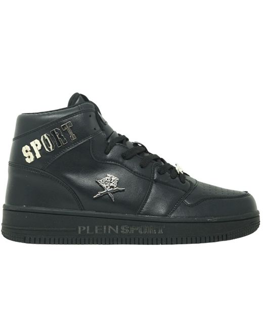 SIPS724 99 Zapatillas altas negras Philipp Plein de hombre de color Black