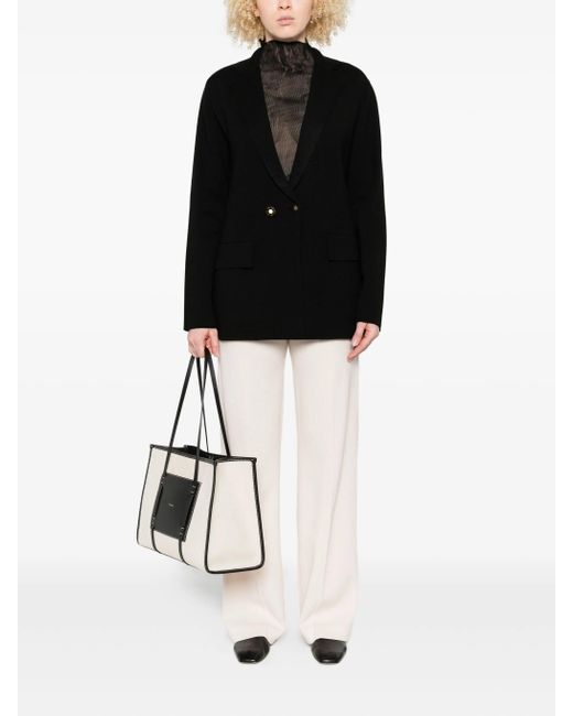 Forte Forte Black Wool Milano Stitch Oversized Jacket