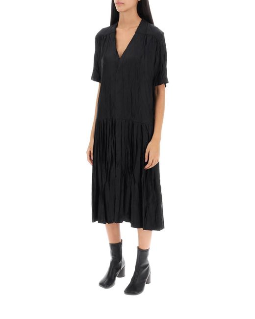 Jacquard Shirt Dress MM6 by Maison Martin Margiela en coloris Black