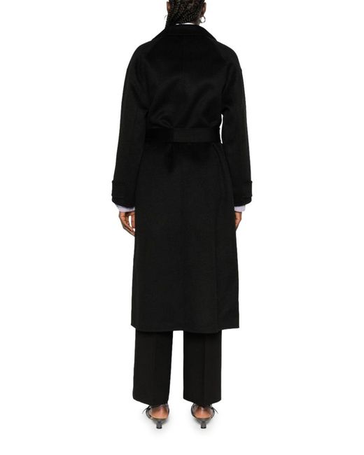 The Dynamis Studio Black Savile Double-Breasted Wool Coat