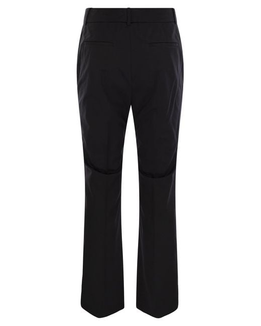Peserico Black Stretch Cotton Trousers