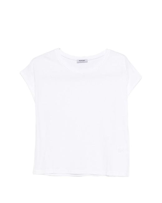 Base London White T-Shirts And Polos Cotton