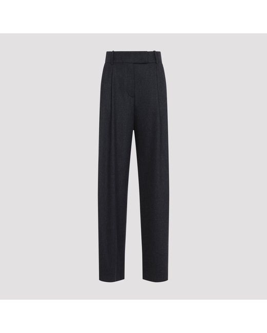 Giorgio Armani Blue Swamp Wool Trousers