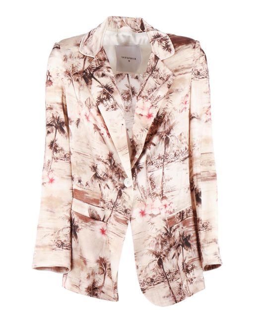 Shirtaporter Overhemd A Porter Blazer Seta in het Pink