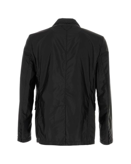 Prada Black Re-Nylon Blazer for men