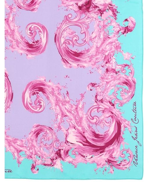 Versace Jeans Couture Pink Foulard Con Stampa