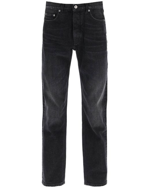Off White Regular Fit Jeans mit Vintage -Wäsche Off-White c/o Virgil Abloh pour homme en coloris Black