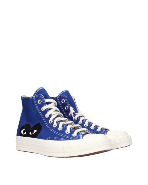 Comme des Garçons Blue Converse Sneakers Fabric for men